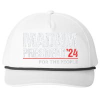 Madam President 2024 Feminist Women Vice President Snapback Five-Panel Rope Hat