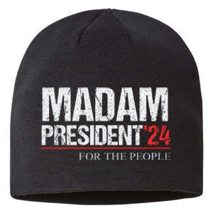 Madam President 2024 Feminist Women Vice President Sustainable Beanie