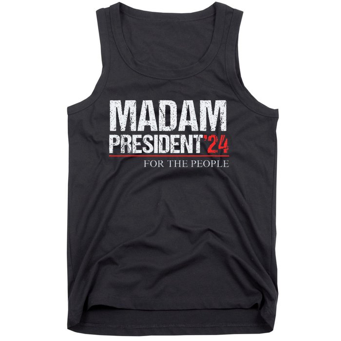 Madam President 2024 Feminist Women Vice President Tank Top