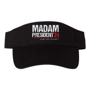 Madam President 2024 Feminist Women Vice President Valucap Bio-Washed Visor