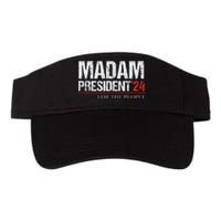 Madam President 2024 Feminist Women Vice President Valucap Bio-Washed Visor