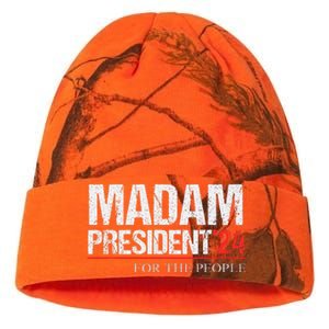 Madam President 2024 Feminist Women Vice President Kati Licensed 12" Camo Beanie