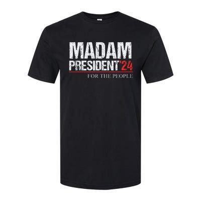 Madam President 2024 Feminist Women Vice President Softstyle CVC T-Shirt