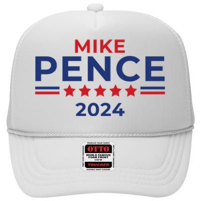 Mike Pence 2024 American Presidential Election 2024 USA High Crown Mesh Back Trucker Hat