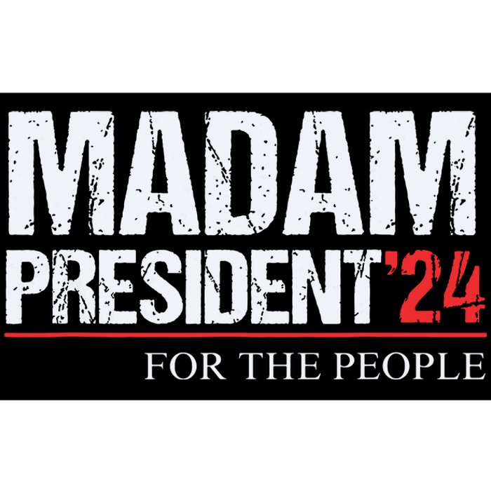 Madam President 2024 Feminist Women Vice President Bumper Sticker