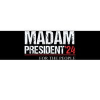 Madam President 2024 Feminist Women Vice President Bumper Sticker