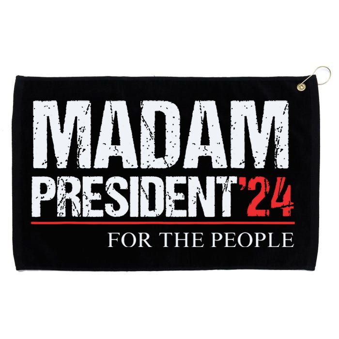 Madam President 2024 Feminist Women Vice President Grommeted Golf Towel