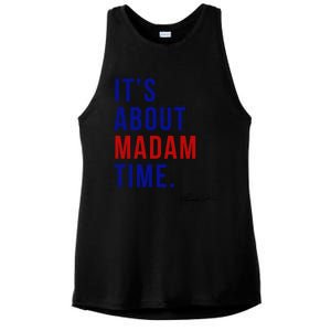 Madam President 2024 ItS About Madam Time Gift Ladies PosiCharge Tri-Blend Wicking Tank