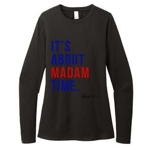 Madam President 2024 ItS About Madam Time Gift Womens CVC Long Sleeve Shirt