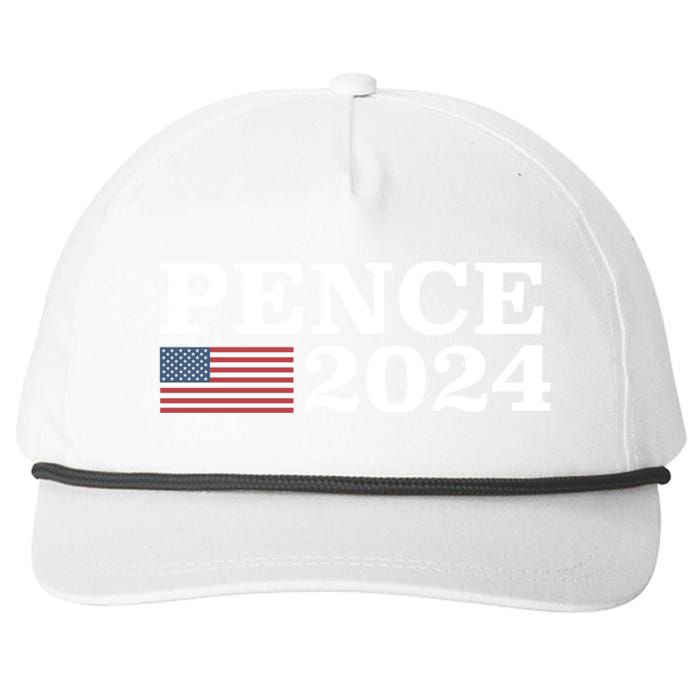 Mike Pence 2024 For President Mike Pence 2024 Snapback Five-Panel Rope Hat