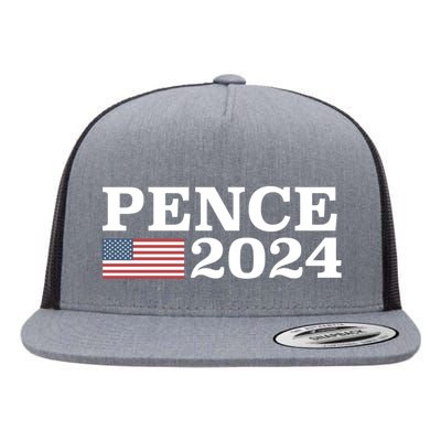 Mike Pence 2024 For President Mike Pence 2024 Flat Bill Trucker Hat