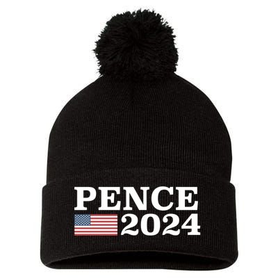 Mike Pence 2024 For President Mike Pence 2024 Pom Pom 12in Knit Beanie