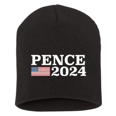 Mike Pence 2024 For President Mike Pence 2024 Short Acrylic Beanie