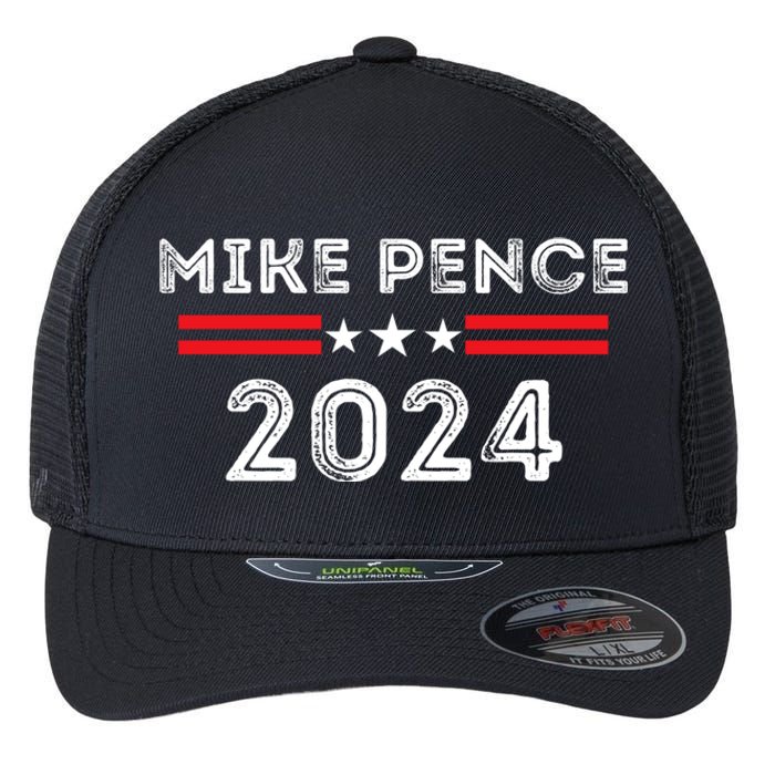 Mike Pence 2024 For President Mike Pence 2024 Flexfit Unipanel Trucker Cap