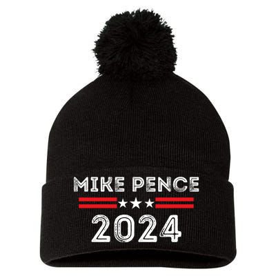 Mike Pence 2024 For President Mike Pence 2024 Pom Pom 12in Knit Beanie