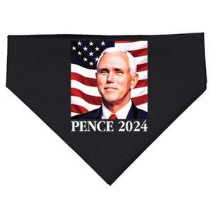 Mike Pence 2024 Presidential Portrait USA-Made Doggie Bandana