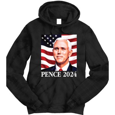 Mike Pence 2024 Presidential Portrait Tie Dye Hoodie