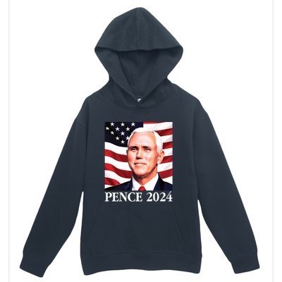 Mike Pence 2024 Presidential Portrait Urban Pullover Hoodie