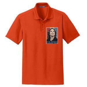 Madam President 2024 ItS About Madam Time Gift Dry Zone Grid Polo