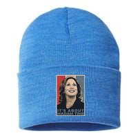 Madam President 2024 ItS About Madam Time Gift Sustainable Knit Beanie