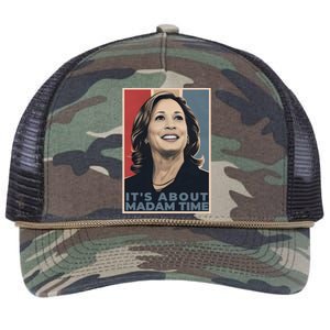 Madam President 2024 ItS About Madam Time Gift Retro Rope Trucker Hat Cap