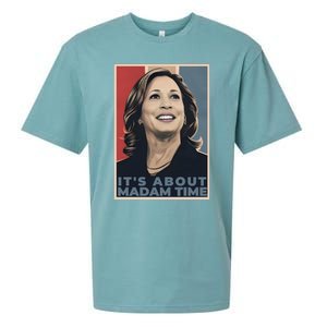 Madam President 2024 ItS About Madam Time Gift Sueded Cloud Jersey T-Shirt