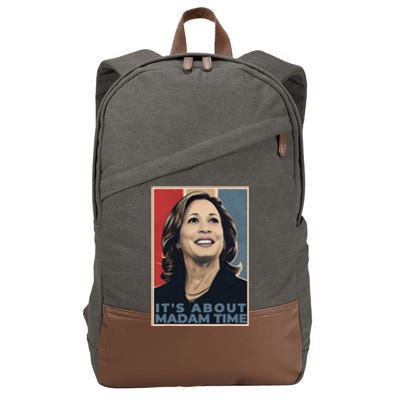 Madam President 2024 ItS About Madam Time Cotton Canvas Backpack