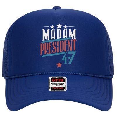 Madam President 2024 Cool Gift High Crown Mesh Back Trucker Hat