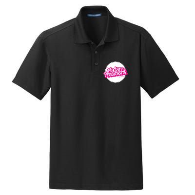 Madam President 2024 Funny Cute Kamala Harris Dry Zone Grid Polo