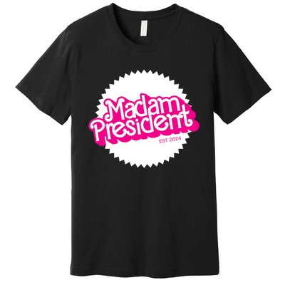 Madam President 2024 Funny Cute Kamala Harris Premium T-Shirt