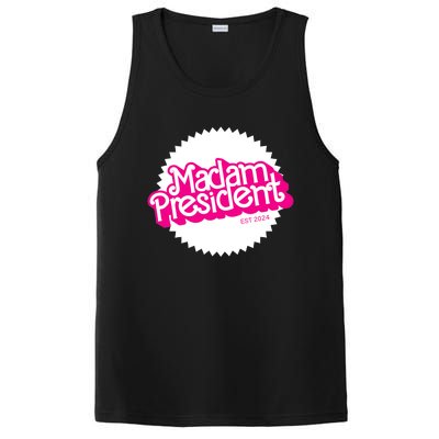 Madam President 2024 Funny Cute Kamala Harris PosiCharge Competitor Tank