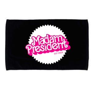 Madam President 2024 Funny Cute Kamala Harris Microfiber Hand Towel