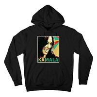 Madam President 2024 Kamala Harris Laughing Portrait Hoodie