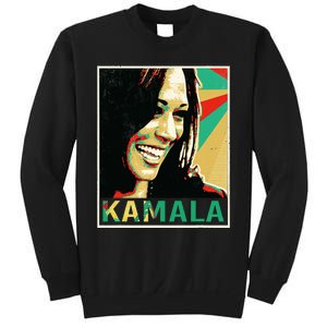 Madam President 2024 Kamala Harris Laughing Portrait Sweatshirt