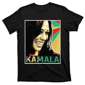 Madam President 2024 Kamala Harris Laughing Portrait T-Shirt