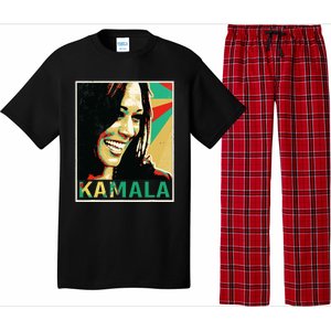 Madam President 2024 Kamala Harris Laughing Portrait Pajama Set