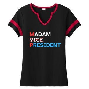 Madam President 2024 Kamala Harris Ladies Halftime Notch Neck Tee