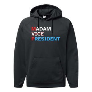 Madam President 2024 Kamala Harris Performance Fleece Hoodie