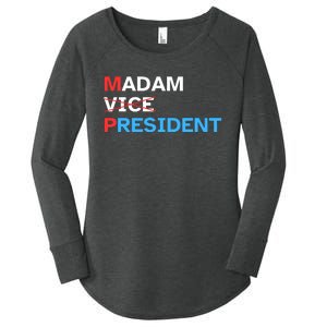 Madam President 2024 Kamala Harris Women's Perfect Tri Tunic Long Sleeve Shirt