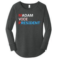 Madam President 2024 Kamala Harris Women's Perfect Tri Tunic Long Sleeve Shirt