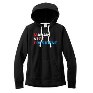 Madam President 2024 Kamala Harris Women's Fleece Hoodie