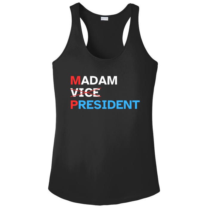 Madam President 2024 Kamala Harris Ladies PosiCharge Competitor Racerback Tank