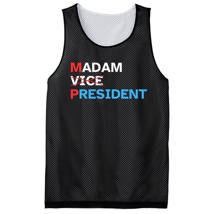 Madam President 2024 Kamala Harris Mesh Reversible Basketball Jersey Tank