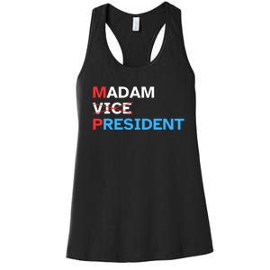 Madam President 2024 Kamala Harris Women's Racerback Tank