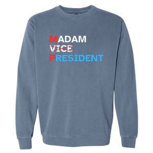 Madam President 2024 Kamala Harris Garment-Dyed Sweatshirt