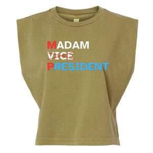 Madam President 2024 Kamala Harris Garment-Dyed Women's Muscle Tee