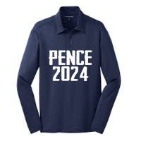 Mike Pence 2024 For President Mike Pence 2024 Silk Touch Performance Long Sleeve Polo