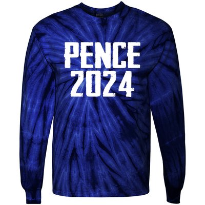 Mike Pence 2024 For President Mike Pence 2024 Tie-Dye Long Sleeve Shirt