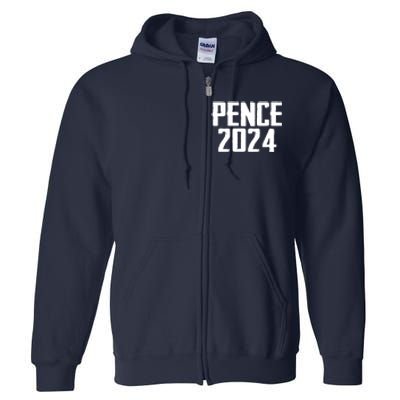 Mike Pence 2024 For President Mike Pence 2024 Full Zip Hoodie