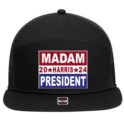 Madam President 2024 7 Panel Mesh Trucker Snapback Hat